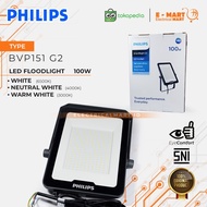 Philips Lampu Sorot BVP151 CW PSU 100W 100 Watt LED Floodlight BVP174