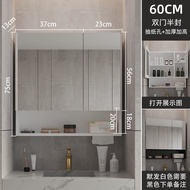 Alumimum Bathroom Cabinet Combination Frameless Mirror Cabinet Storage Rack Bathroom Wall-Mounted Mirror Box with Tissue