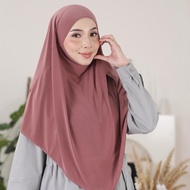 SARUNG HULWA LYCRA tudung sarung labuh ironless khimar berdagu bidang 45 50 60 tudung umrah qainisa 