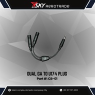 AVIATION HEADSET ADAPTER PLUG