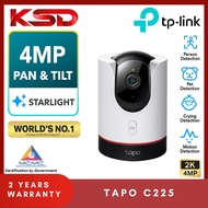 TP-LINK Tapo C225 4MP 2K+ Smart Ai Pan/Tilt 360 Security Surveillance Wireless WiFi IP Camera (CCTV) [ C200 , C210 ]