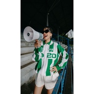 Rainver Club Zip Up Knit Green