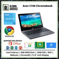 Acer C740 Chromebook  Intel Celeron | 4GB DDR3 Ram | 16GB SSD | WiFi | Webcam | ChromeOS | 11.6" inc