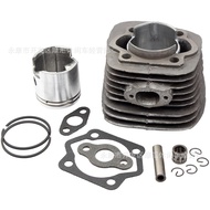 Bahagian Pengubahsuaian Basikal 80CC Enjin Dua Lejang Silinder Blok Omboh Gasket Set Penuh 4.7CM