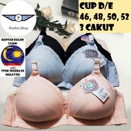 PS Baju Dalam Extra Besar Saiz 3 Cakut 46-52 DE Extra Plus Big Size Bra non wired with 3 hook