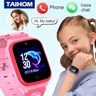TAIHOM 4G นาฬิกาเด็ก Call Kids Smart Watch สำหรับเด็ก SOS นาฬิกาสมาร์ทวอทช์กันน้ำ SIM Card Location Tracker นาฬิกาเด็ก boy girls