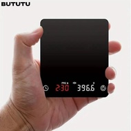BUTUTU Digital Coffee Scale, Timer Function 2kg Capacity Mini Smart Kitchen Scale, Unisex Digital Di
