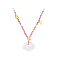 CTS สร้อย Ping An จี้คาลซิโดนีสีเงิน S925เมฆมงคลห่วงโซ่โซ่ Q0N300499CH Q0N300500CH