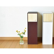 日本yamato japan doors S 手工木製前開式隙縫可堆疊垃圾桶 20L