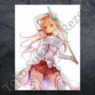 Poster Figure Asuna Yuuki Sword Art Online Paper Canvas Gambar Photo
