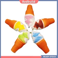 redbuild|  Jumbo Squishy 10cm Ice Cream Cone Slow Rising Kids Toy Soft Phone Hanging Decor