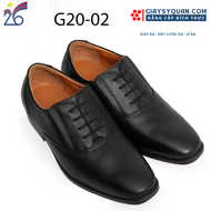 Giày Da Nam G20-02 Công Ty CP 26 Chất Liệu Da Bò Thật 100%