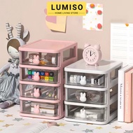 LUMISO Drawer Storage Desktop Organizer 5 Tier Drawer Organizer Desk Organizer Comestic Storage Box Laci Meja