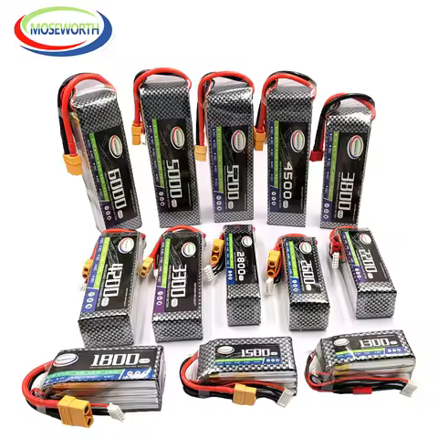 4S 14.8V LiPo Battery 3000 3500 4000 5000 6000 16000mAh 30C 40C 60C For RC Helicopter Aircraft Airpl