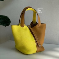 99新🆕 Hermès 愛馬仕 Picotin18 雙拼色銀釦