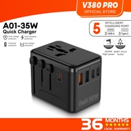 V380 Pro 25W GaN USB C Adapter Fast Charger Type C Plug iPhone 16 15 14 iPad iWatch Samsung Universa