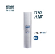 Liquatec ไส้กรองน้ำดื่ม PP Big Blue ขนาด 4.5 x 20 นิ้ว ความละเอียด 5 ไมครอน (µm) จำนวน 1 ลัง (1 ลัง 