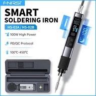 FNIRSI HS-02 Adjustable Temperature Soldering Iron DC 20V 100-450℃ Welding Solder Rework Station  10