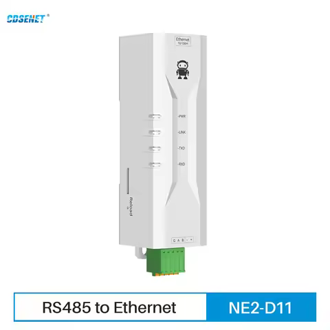 RS485 To Ethernet Serial Port Server CDSENET NE2-D11 DC 8-28V TCP/UDP Modbus MQTT HTTP DNS DIN Rail 