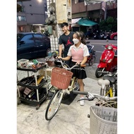 高雄盛恩 SHIMANO 24吋 6段變速 淑女車 學生 老人 買菜 單車 櫻花 牛奶車 休閒 腳踏車 自行車