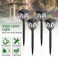 Outdoor  LED Solar Pathway Lights Deco Garden 3 Type Color Light Ground Lawn Landscape Yard Night La