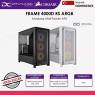 CORSAIR FRAME 4000D RS ARGB Modular Mid-Tower ATX PC Case - Black / White
