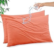 Gogreen Bamboo Rayon Waterproof Pillow Protector, Breathable Pillow Cover, Cooling Pillow Case Prote