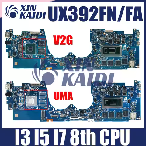 UX392FN Notebook Mainboard For ASUS ZenBook S13 UX392FA UX392 Laptop Motherboard With i5-8265U i7-85