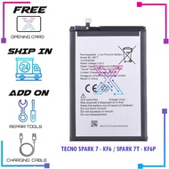 Battery BL-58CT Compatible For Tecno Spark 7 KF6 / Spark 7T KF6P (6000 mAh)
