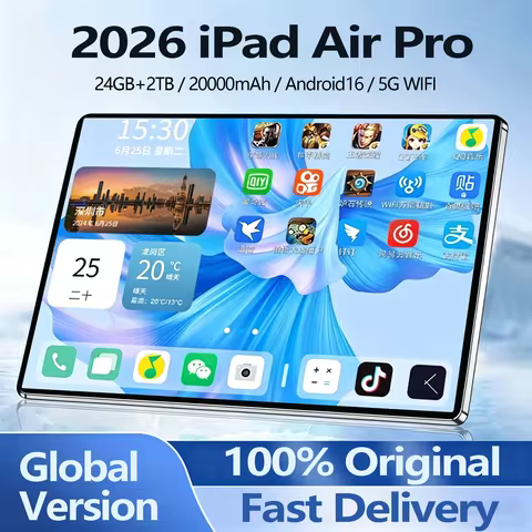 IPad Air Pro 11 inch Global Edition Original Tablet 24GB 2TB Android 16 4K HD 5G Dual SIM Video Call