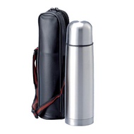 Double Wall Stainless Steel Vacuum Flask Thermos Flask Thermal Flask With Pouch Bag 子弹头保温瓶