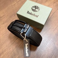 Timberland 25款經典美式復古荔枝紋牛皮男士皮帶