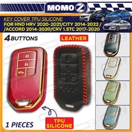 Car Honda HRV 2020 - 2022 City 2014 Accord 2014 CRV 1.5TC 2017 Key Cover Casing TPU Silicone Leather