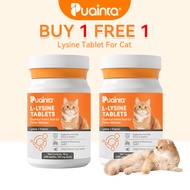 PUAINTA Cat L-Lysine Tablets for FVR Cold Flu Defense Immunity Support Cat Supplement Sneezing & Run