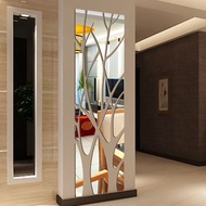 2019 New 3d DIY Acrylic Mirror Wall Stickers Tree Home Decor Silver Gold Sticker Most Modern Living