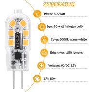 G4 LED Bulbs 12V 20W Halogen Bulb Replacement, HengBo G4 Bi Pin Base JC Type T3 Light Bulb Warm Whit