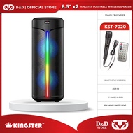 D&amp;D | Kingster KST-7020 8.5"x2 Inch Portable Wireless Speaker with Wired Mic &amp; Remote