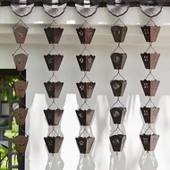 Metal Rain Chain Lotus Rain Chain Chinese Eaves Drainage Chain Roof Downstream Water Gutter canopy d