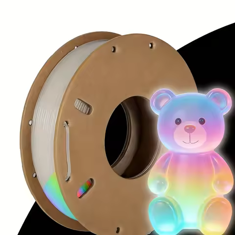 PLA glow white to rainbow 1.75mm 250g Filajoy3D 3D Printing Filament 250g Dimensional Accuracy +/- 0