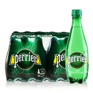 法国原装进口 巴黎水（Perrier）气泡水  原味天然矿泉水 500ml*24瓶 整箱（新老包装随机）