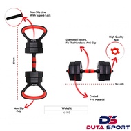 ROX Multifunction Barbell Dumbbell Kettlebell PVC Barbell 10 Kg