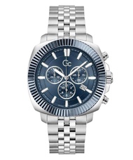 Guess Collection-Flair Coussin Chrono Metal-Men-Watches-Silver