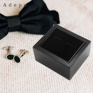 [Adepe] Cufflink Box Case, Cufflink Display Case for Men, Earring Box, Ring Box, Rotating Cufflinks,