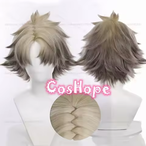 Rudo Cosplay Wig 25cm Short Mixed Color Wig Cosplay Anime Heat Resistant Synthetic Wigs for Hallowee