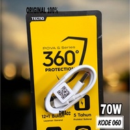 TECNO 70W SUPERCHARGER POVA 6 Charger Cable POVA 6 PRO ORIGINAL 060/