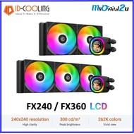 ID-COOLING FX240 FX360 LCD ARGB 240mm 360mm AIO WATER COOLING* BLACK