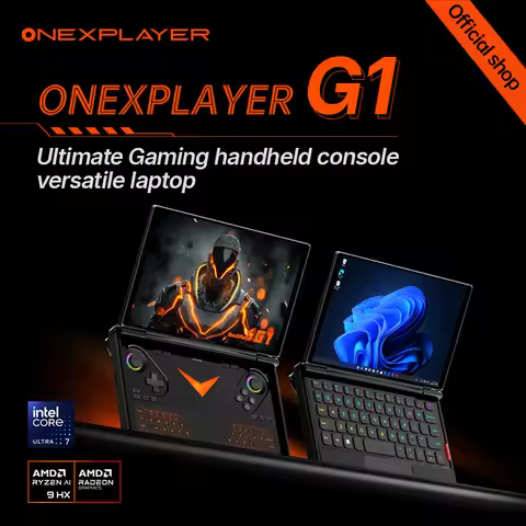 New OneXPlayer G1 Ultra-Portable Performance AMD Ryzen™ AI 9 HX 370 Qculink Laptop Camera Gaming pc 