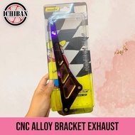 EXHAUST BRACKET EXZOS Y15ZR RAINBOW CNC ALLOY BRACKET EKZOS Y15