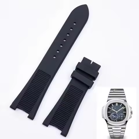 Original Silicone Watchbands for PP Patek Philippe 5711 5712G Nautilus Series Soft and Skin Friendly
