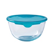 Pyrex Bowl 2 Liter with Lid Mangkuk Kaca Pyrex dengan Penutup